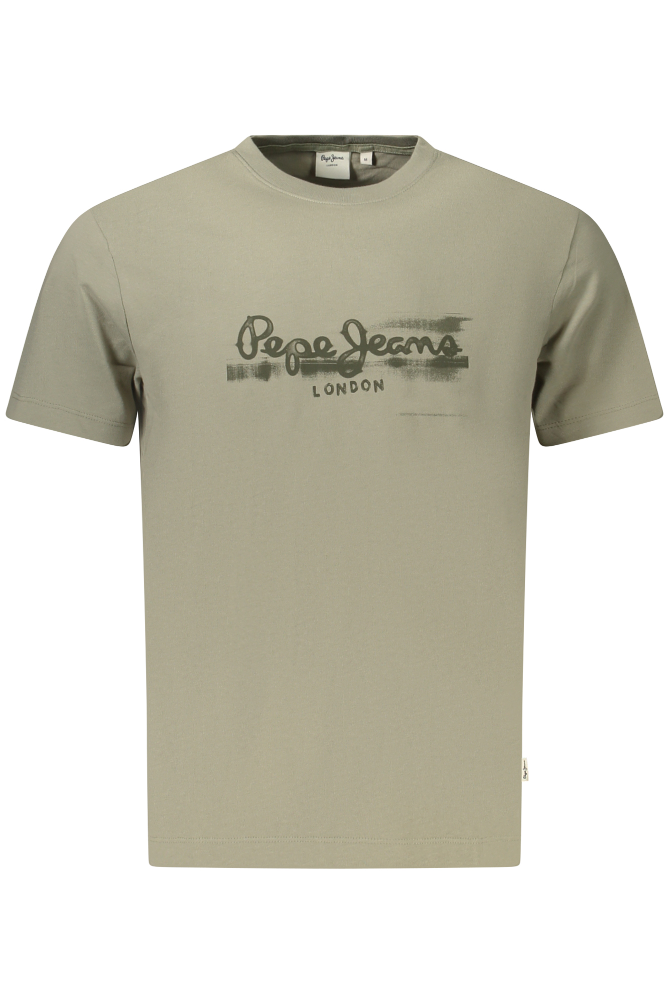PEPE JEANS MEN'S SHORT-SLEEVED T-SHIRT GREEN PEPE JEANS MEN'S SHORT-SLEEVED T-SHIRT GREEN