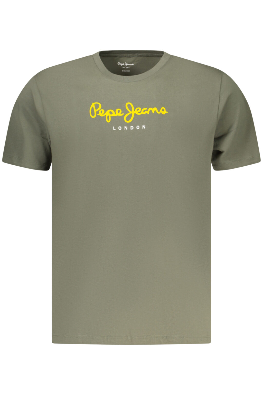 pepejeanst-shirtmanichecorteuomoverde_1 PEPE JEANS žali vyriški marškinėliai trumpomis rankovėmis