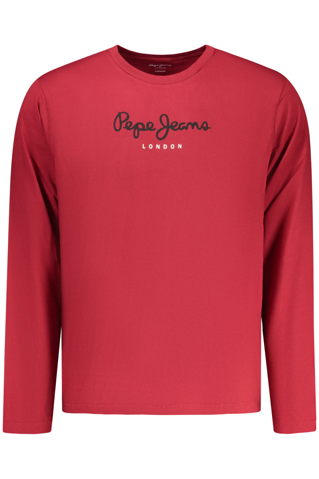 pepejeanst-shirtmanichelungheuomorosso_1 PEPE JEANS vyriški raudoni marškinėliai ilgomis rankovėmis