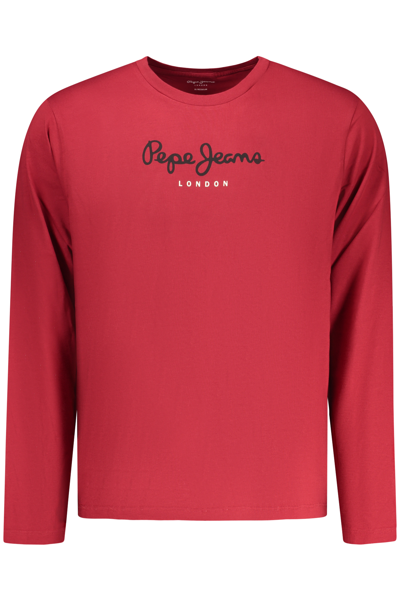 PEPE JEANS MEN'S LONG-SLEEVED T-SHIRT, RED PEPE JEANS MEN'S LONG-SLEEVED T-SHIRT, RED