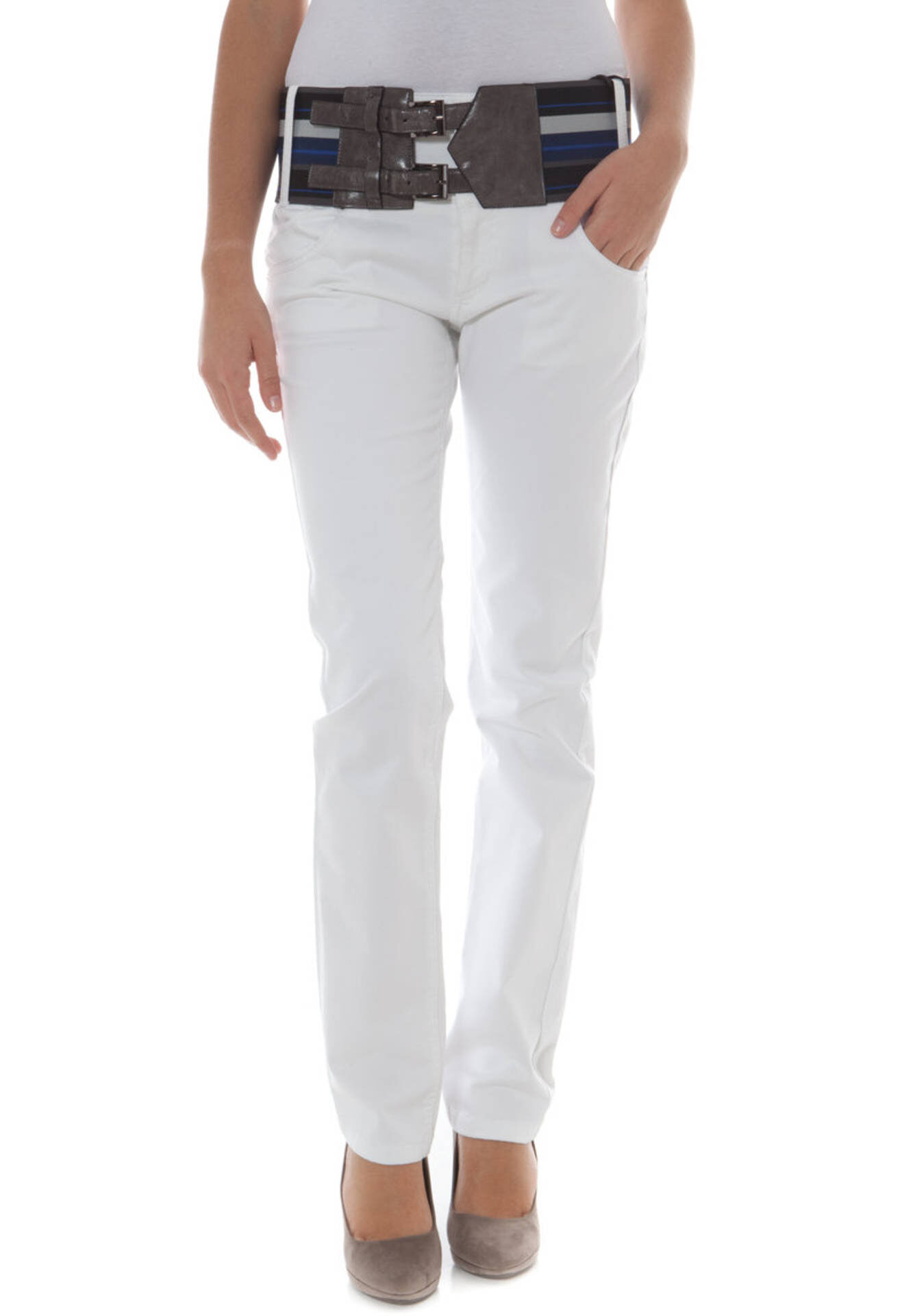 PHARD WHITE WOMAN TROUSERS