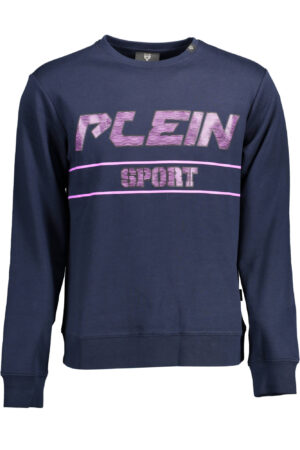 PLEIN SPORT SWEATSHIRT WITHOUT ZIP MEN BLUE