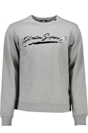 PLEIN SPORT MEN'S ZIP-FREE SWEATSHIRT GREY