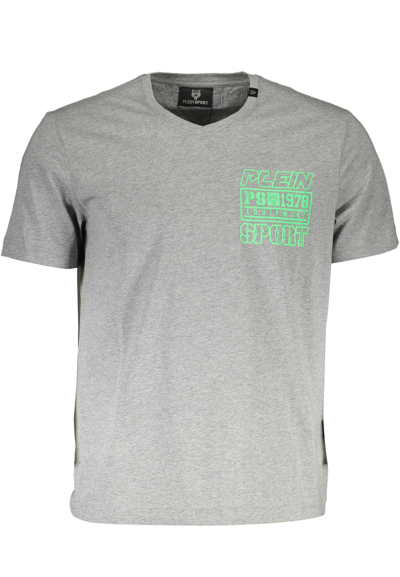 PLEIN SPORT MEN'S SHORT SLEEVE T-SHIRT GRAY