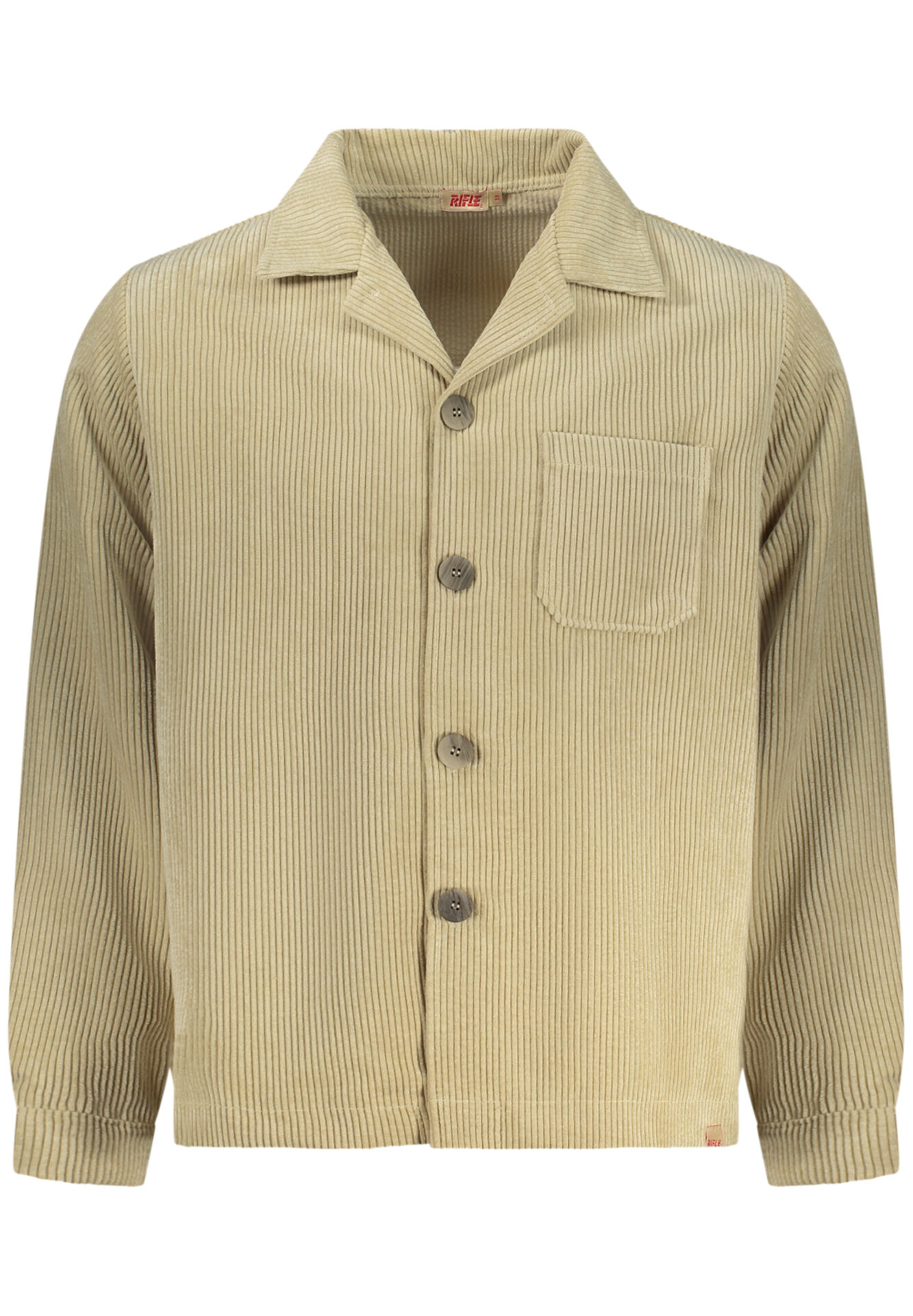 MEN'S BEIGE LONG-SLEEVED RIFLE SHIRT