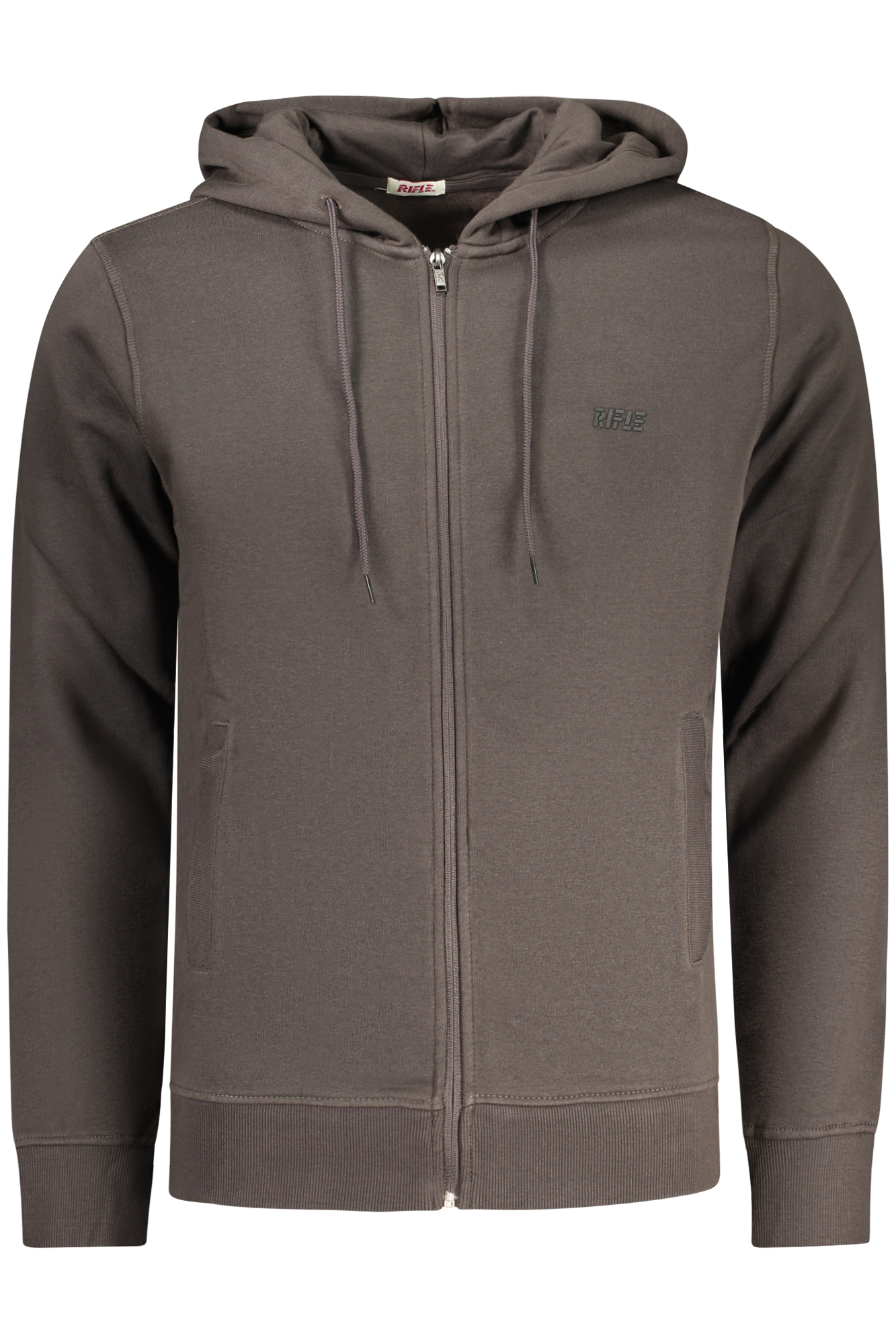 RIFLE MEN'S ZIP-UP SWEATSHIRT GREY RIFLE MEN'S ZIP-UP SWEATSHIRT GREY