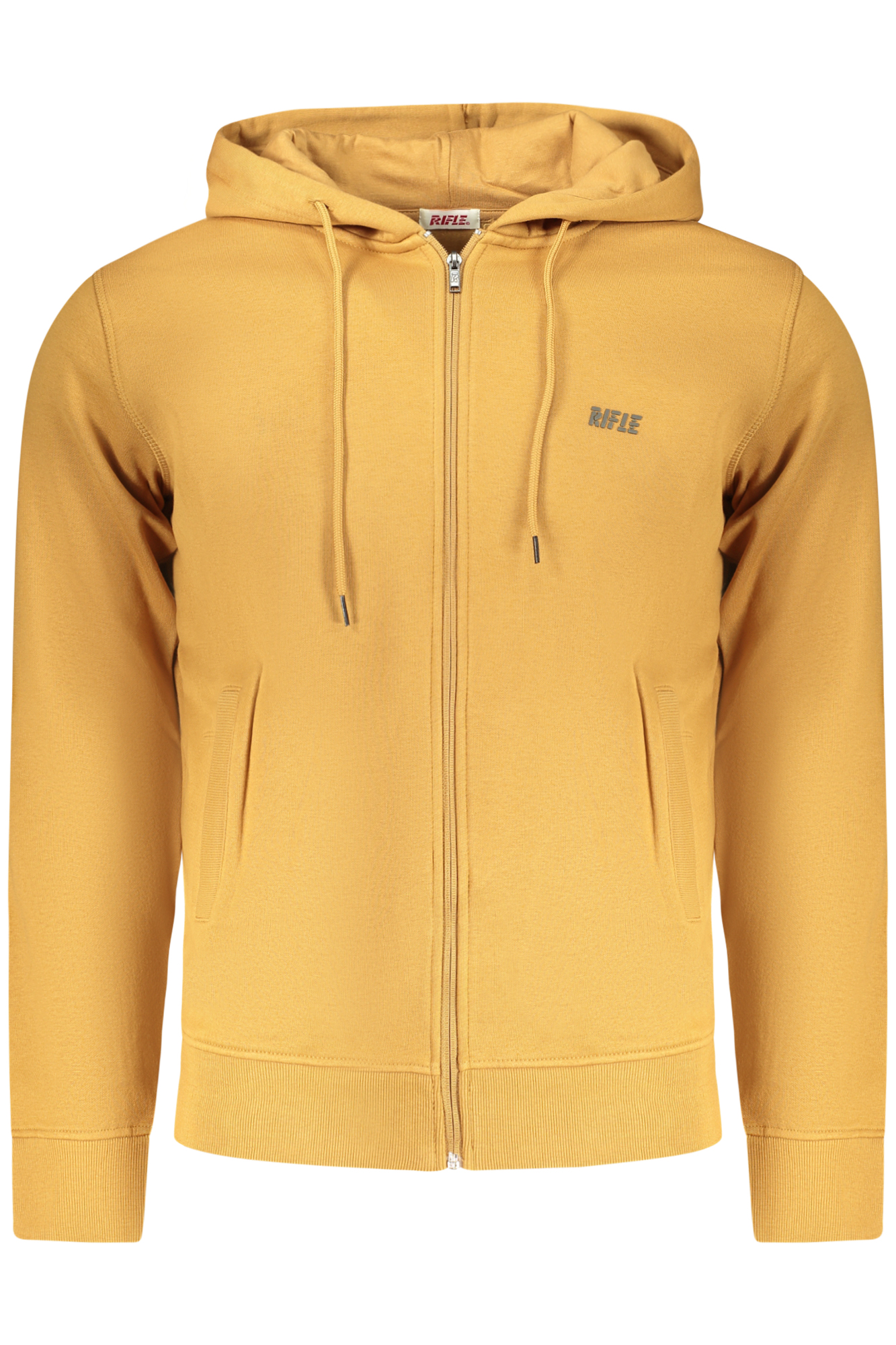 RIFLE MEN'S BROWN ZIP-UP SWEATSHIRT RIFLE MEN'S BROWN ZIP-UP SWEATSHIRT