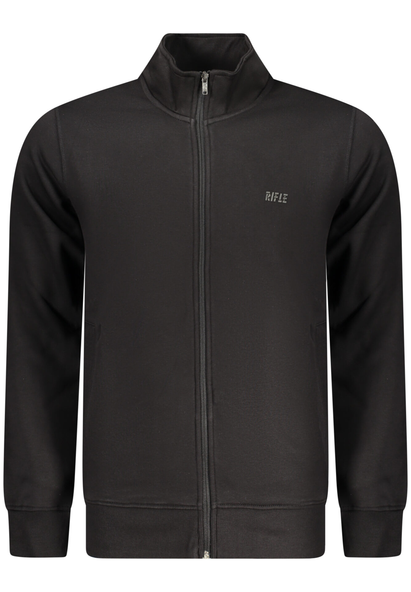 RIFLE MEN'S BLACK ZIP-UP SWEATSHIRT