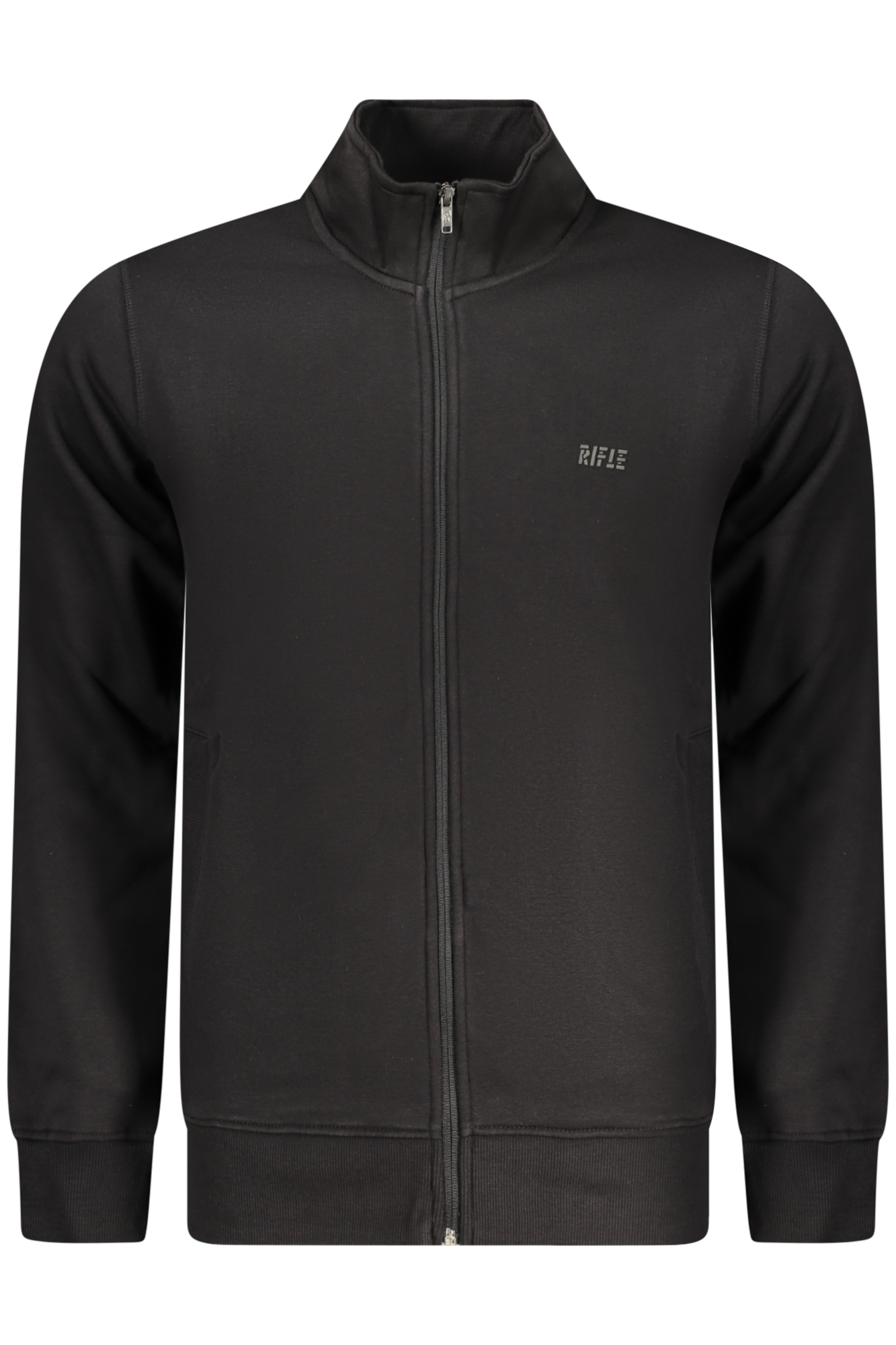 RIFLE MEN'S BLACK ZIP-UP SWEATSHIRT RIFLE MEN'S BLACK ZIP-UP SWEATSHIRT