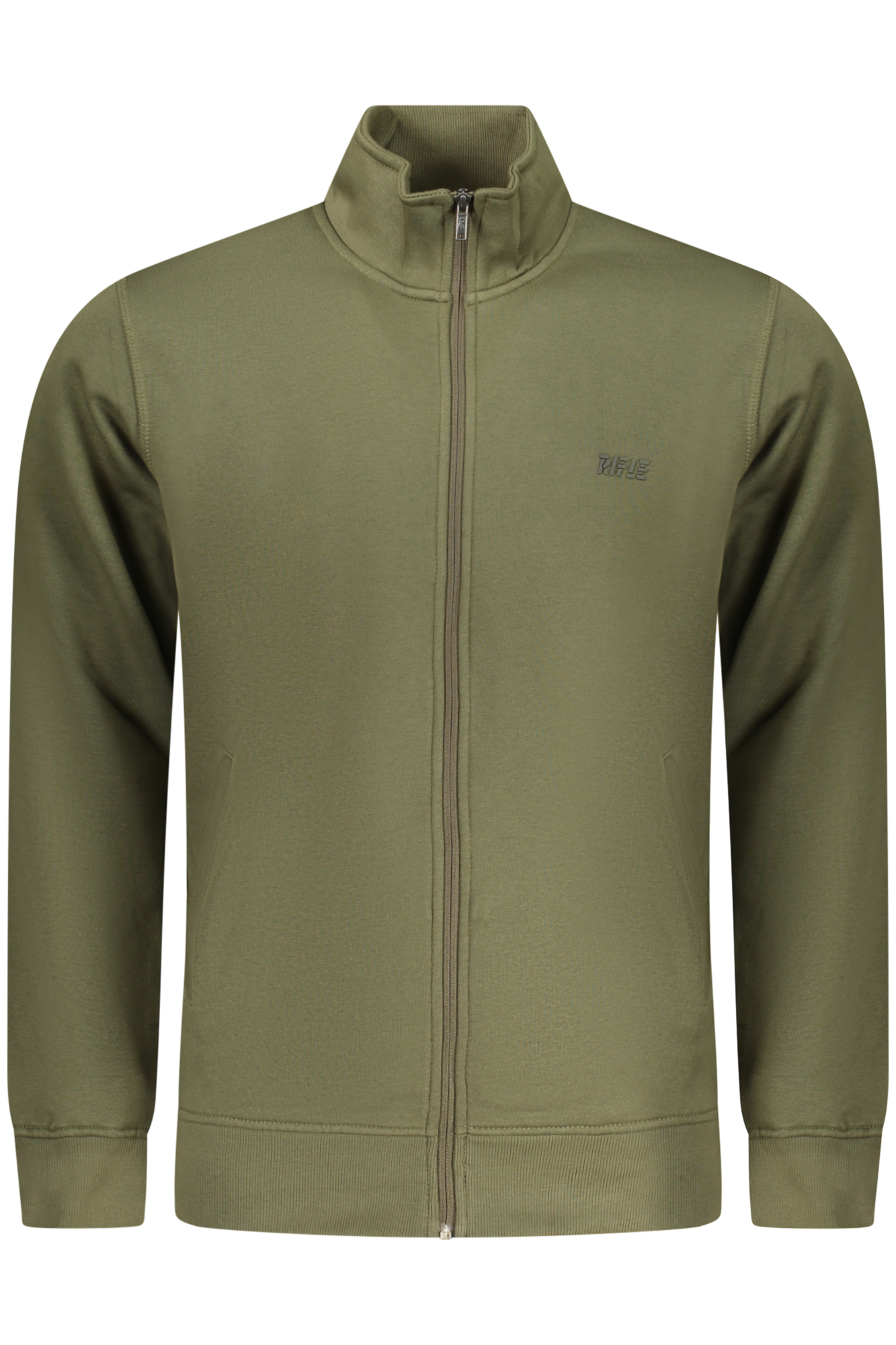 RIFLE MEN'S ZIP-UP SWEATSHIRT GREEN RIFLE MEN'S ZIP-UP SWEATSHIRT GREEN