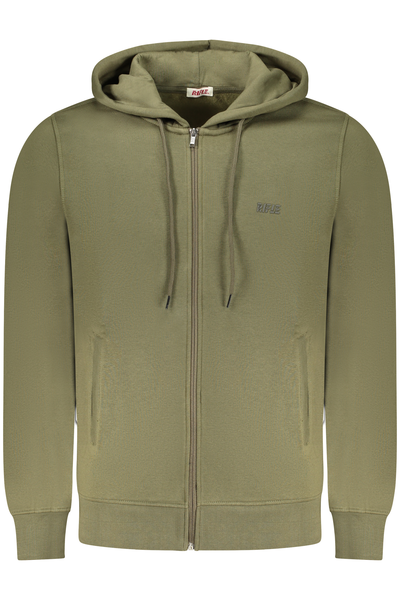 RIFLE MEN'S ZIP-UP SWEATSHIRT GREEN RIFLE MEN'S ZIP-UP SWEATSHIRT GREEN