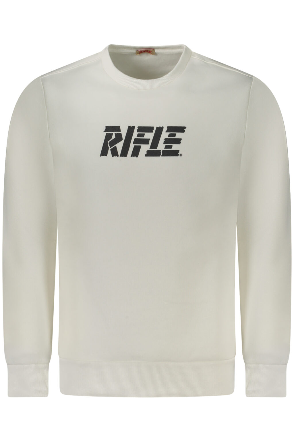 riflefelpasenzazipuomobianco_1 RIFLE baltas vyriškas džemperis