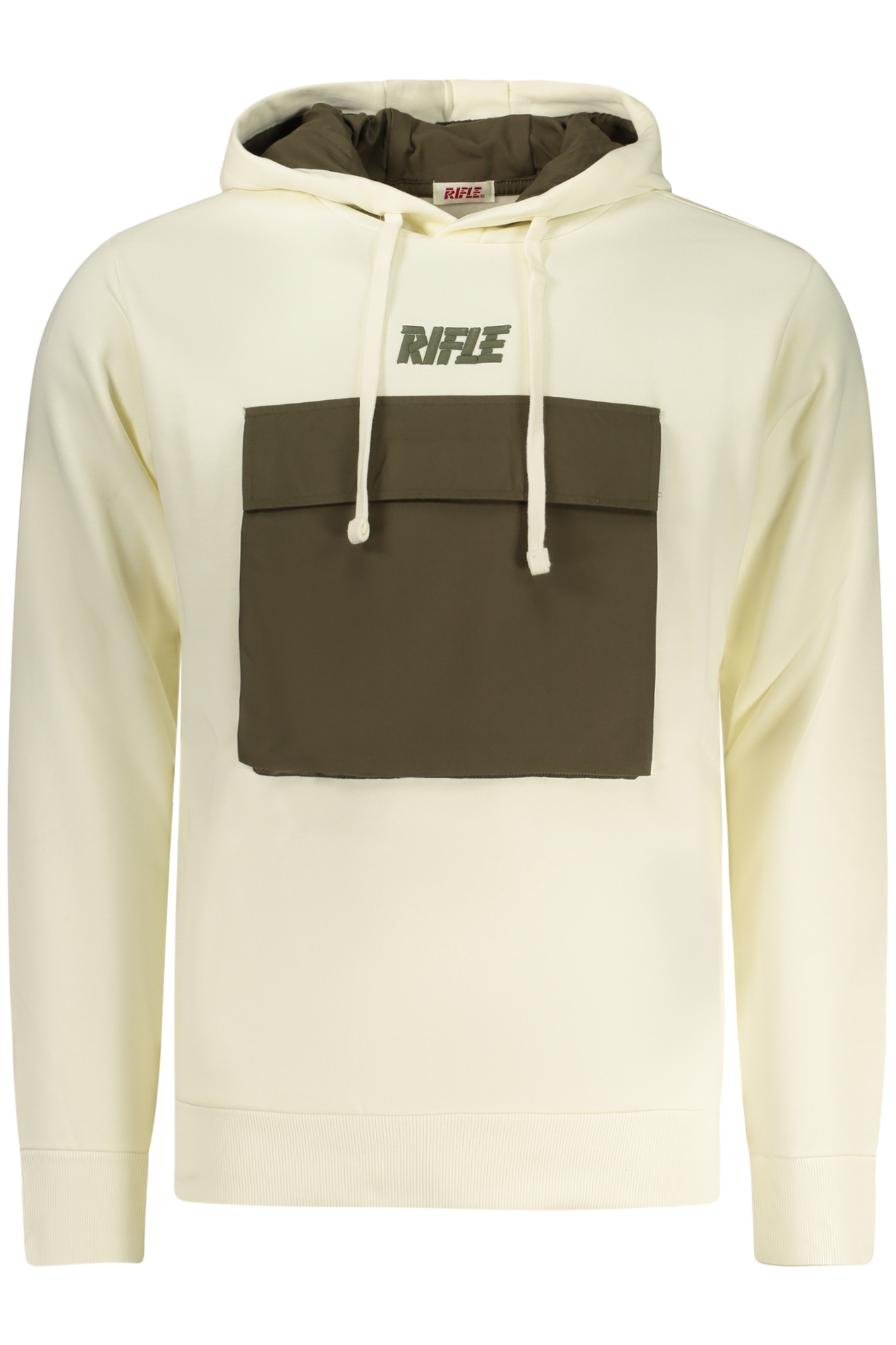 RIFLE MEN'S ZIP-UP SWEATSHIRT WHITE RIFLE MEN'S ZIP-UP SWEATSHIRT WHITE