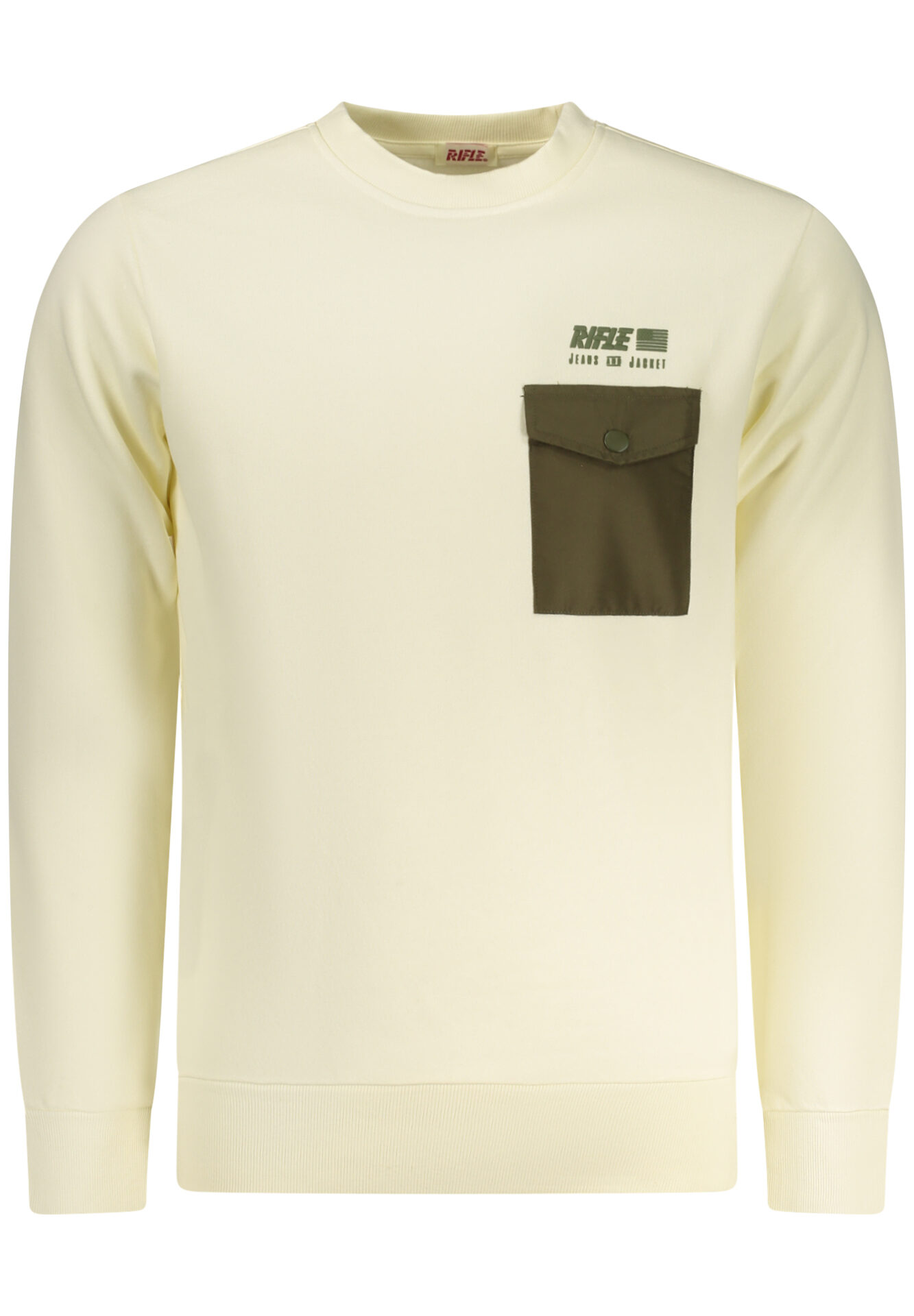 RIFLE MEN'S ZIP-UP SWEATSHIRT WHITE