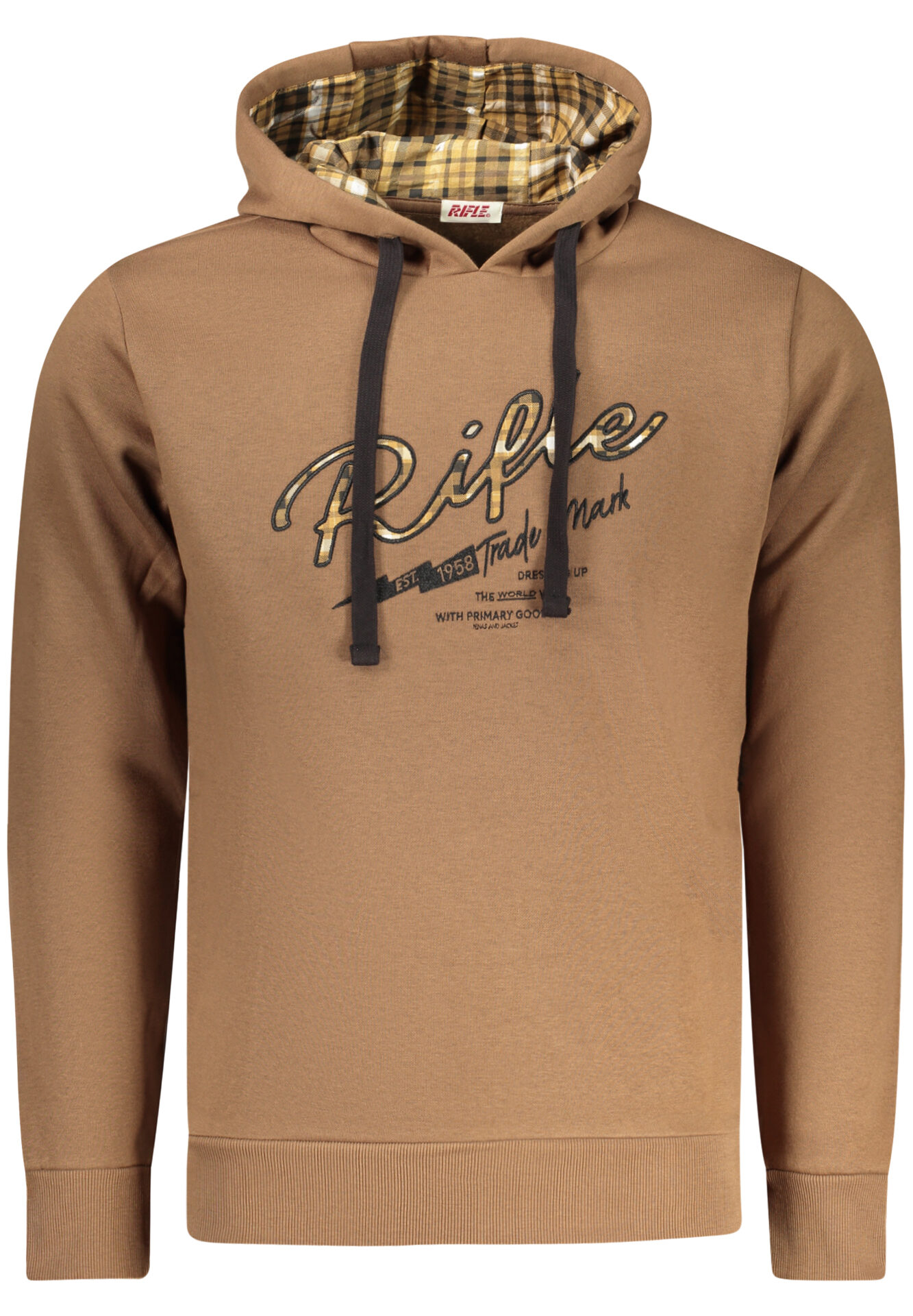 RIFLE MEN'S ZIP-UP SWEATSHIRT BROWN