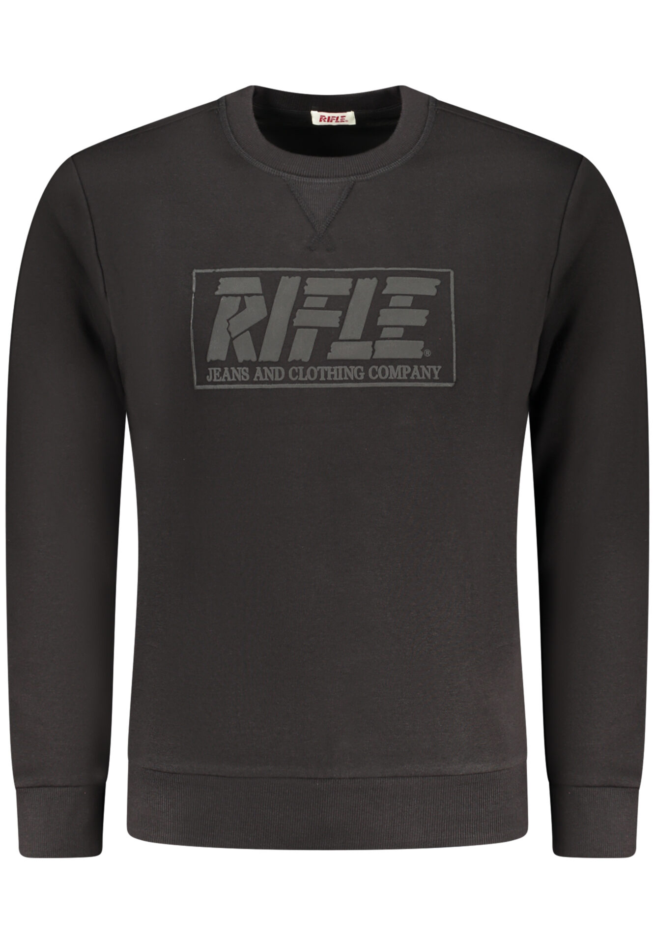 RIFLE MEN'S BLACK ZIP-UP SWEATSHIRT