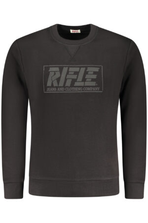 RIFLE MEN'S BLACK ZIP-UP SWEATSHIRT