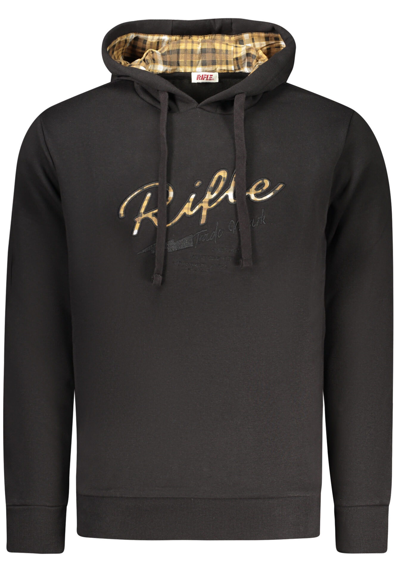 RIFLE MEN'S BLACK ZIP-UP SWEATSHIRT