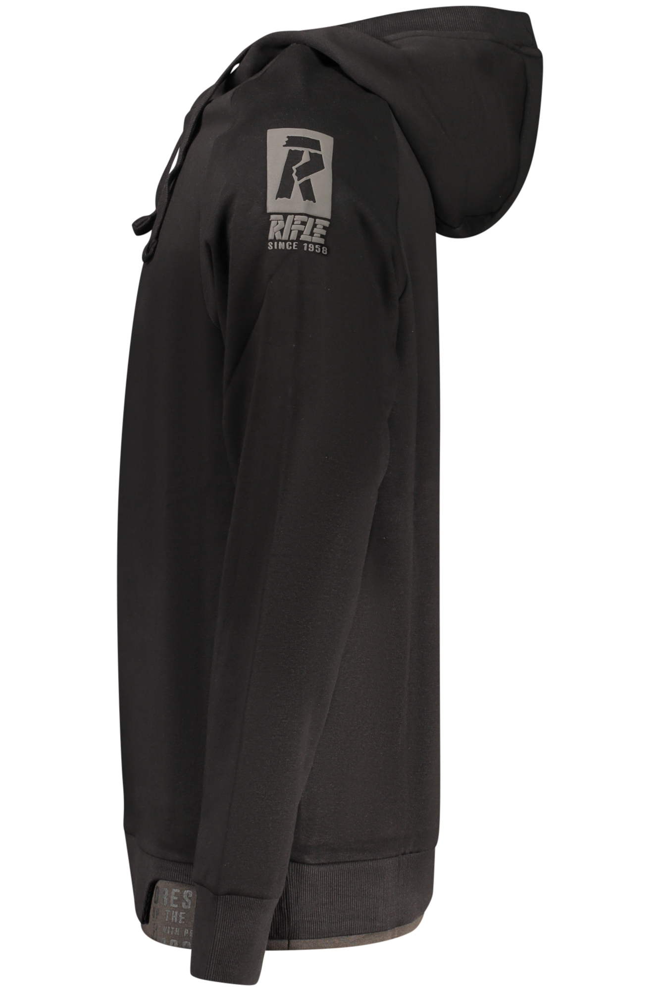 RIFLE MEN'S BLACK ZIP-UP SWEATSHIRT RIFLE MEN'S BLACK ZIP-UP SWEATSHIRT - Image 3