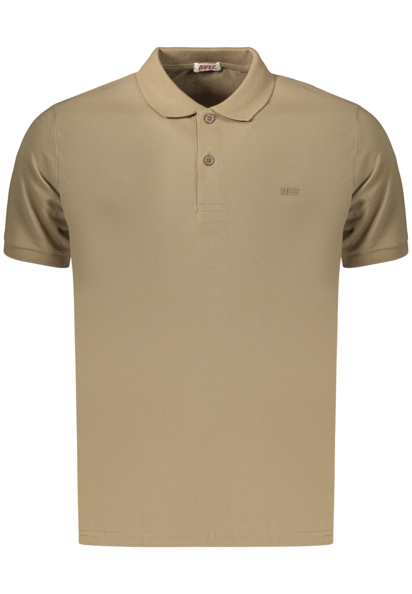MEN'S BROWN SHORT-SLEEVED RIFLE POLO