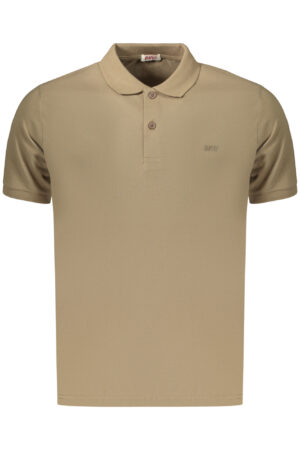 MEN'S BROWN SHORT-SLEEVED RIFLE POLO