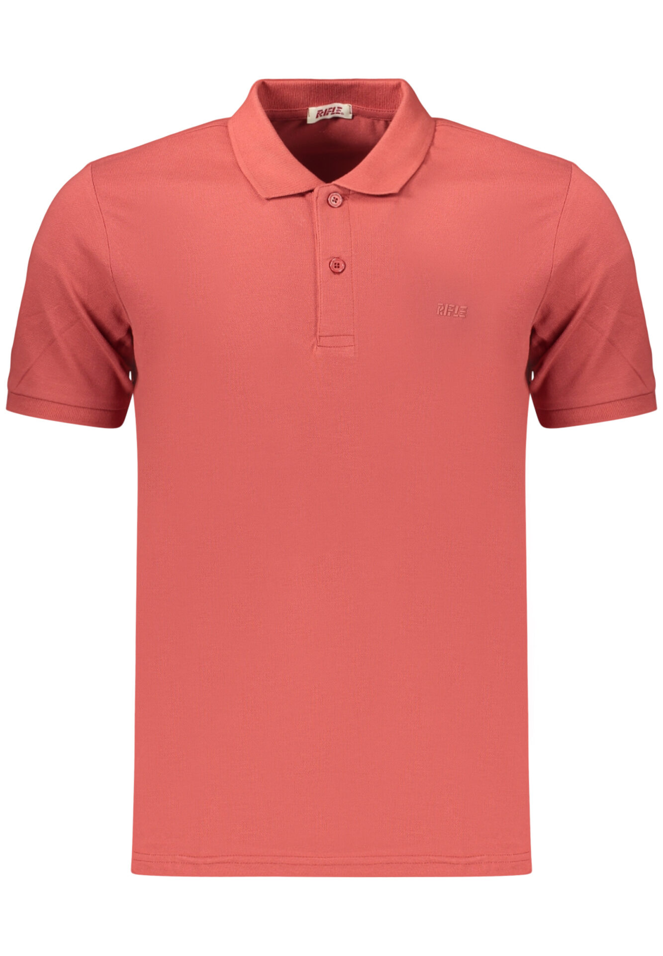 MEN'S RED SHORT-SLEEVE RIFLE POLO