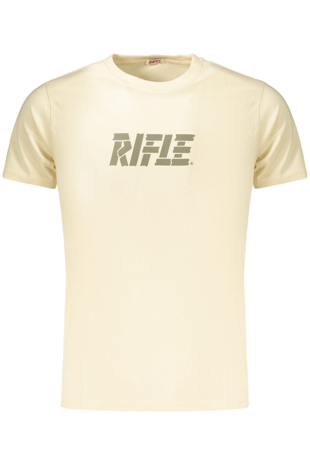 riflet-shirtmanichecorteuomobeige_1 RIFLE smėlio spalvos vyriški marškinėliai trumpomis rankovėmis