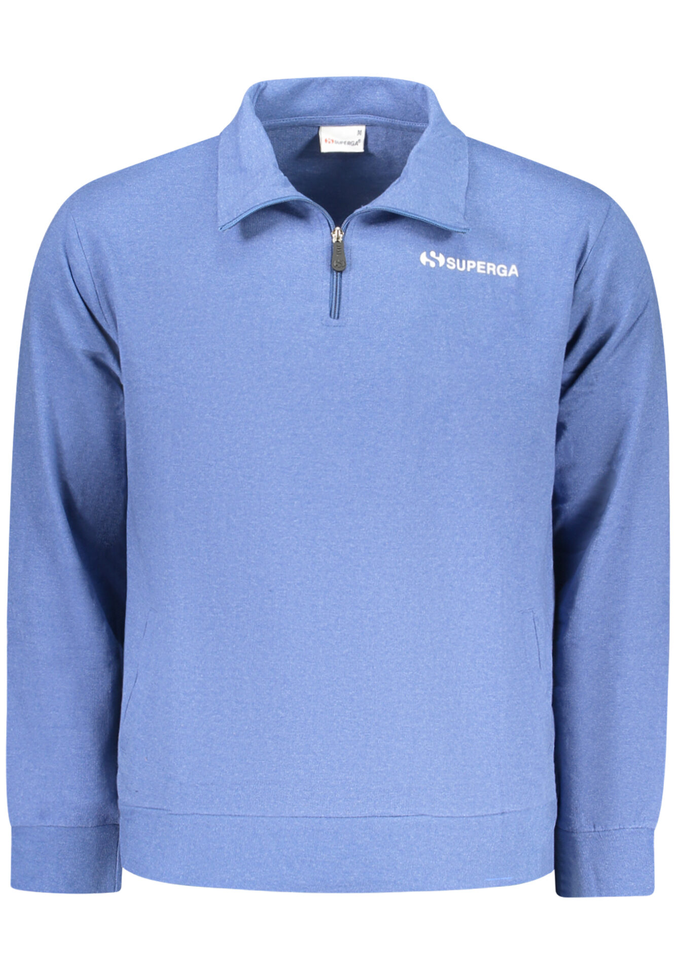 SUPERGA MEN'S ZIP-UP SWEATSHIRT, BLUE