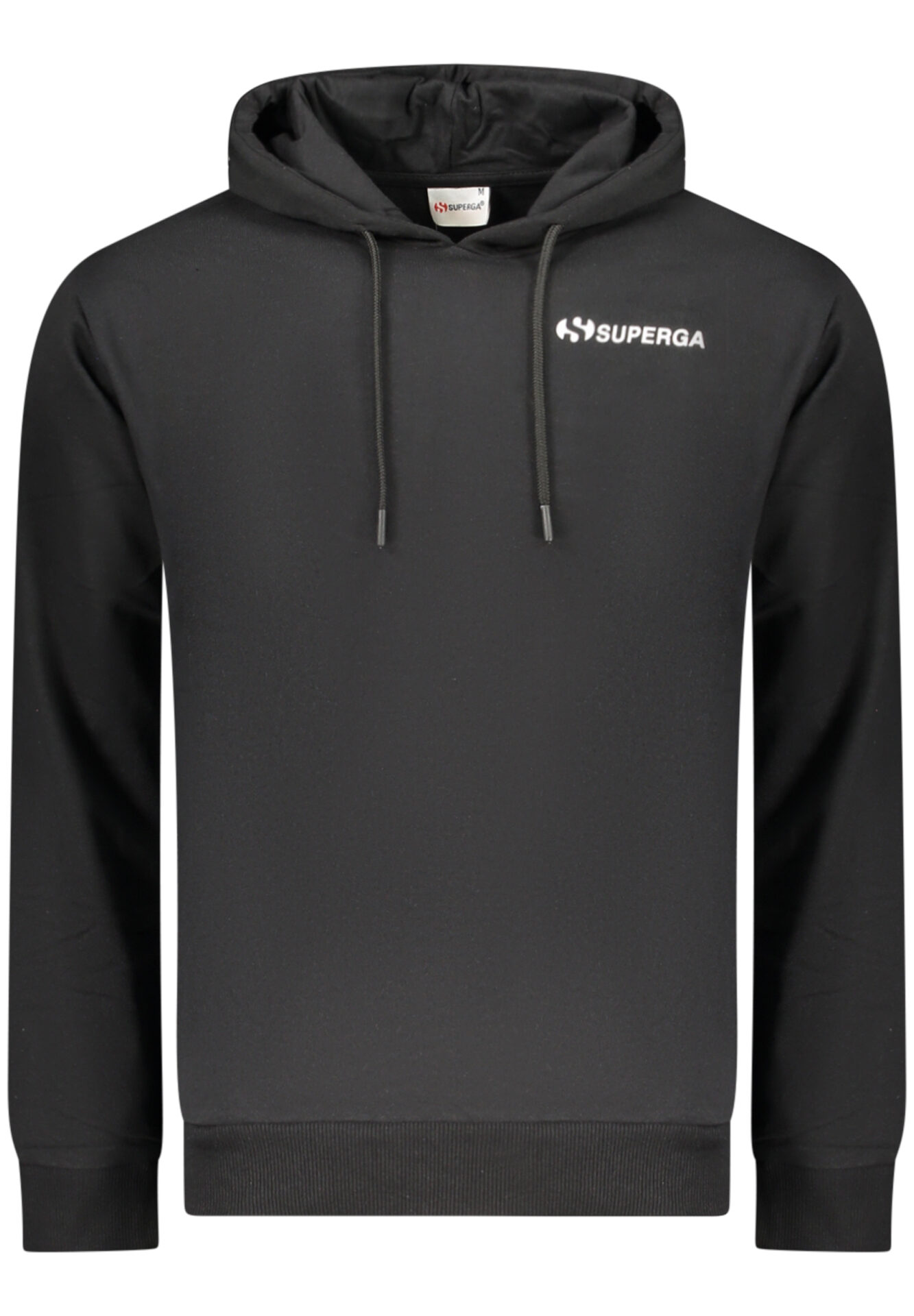 SUPERGA MEN'S BLACK ZIP-UP SWEATSHIRT