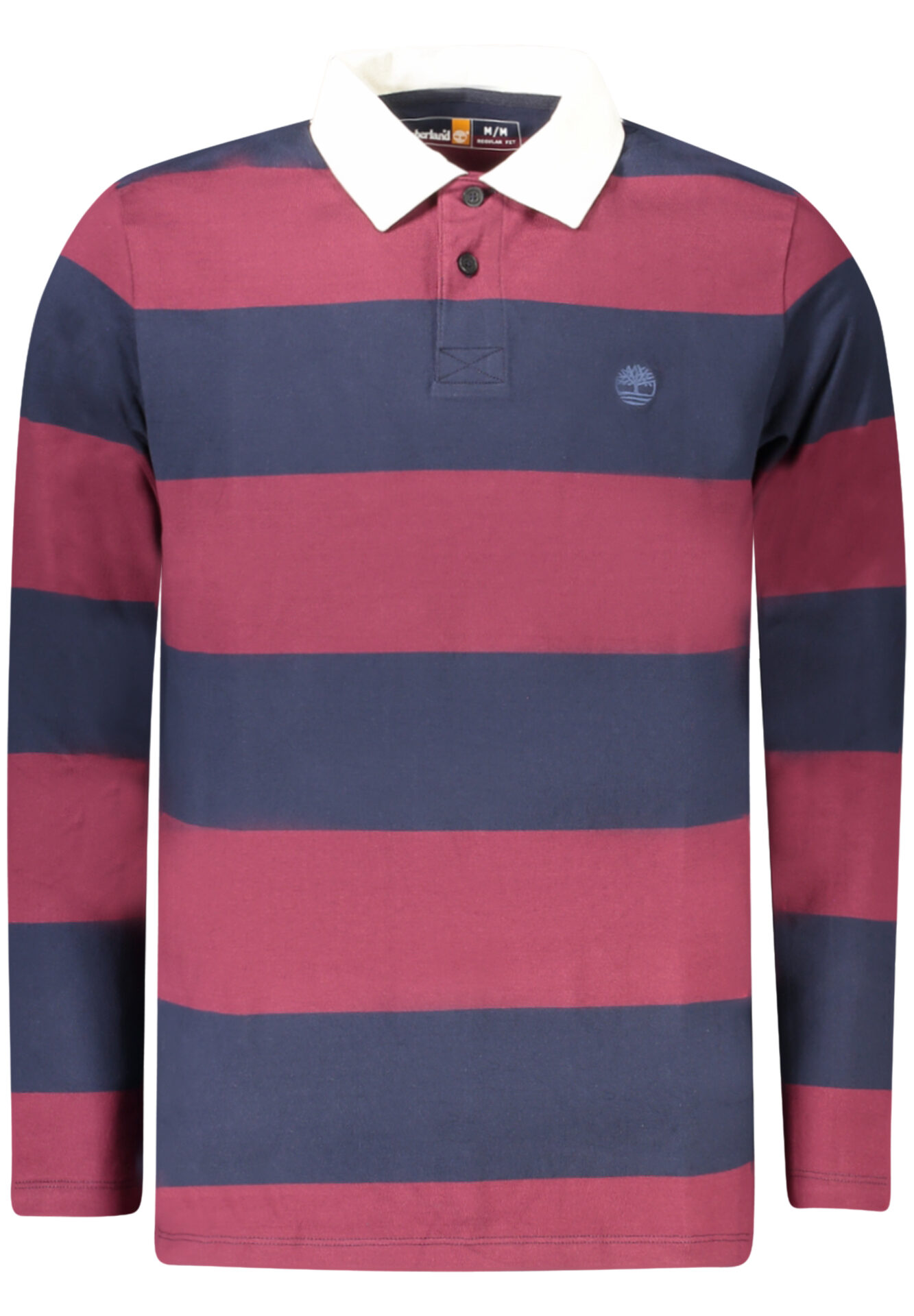 TIMBERLAND MEN'S LONG-SLEEVE POLO SHIRT, RED