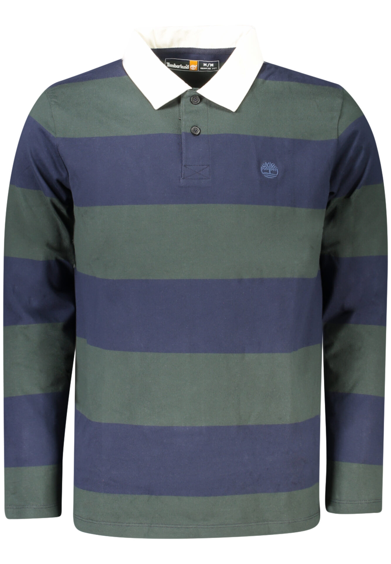 TIMBERLAND MEN'S LONG-SLEEVE POLO SHIRT, GREEN