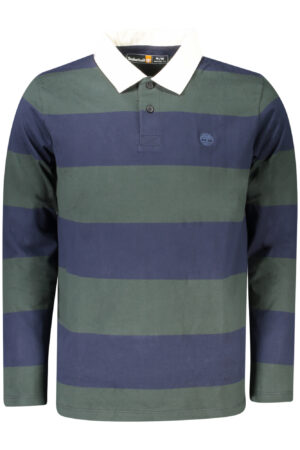 TIMBERLAND MEN'S LONG-SLEEVE POLO SHIRT, GREEN