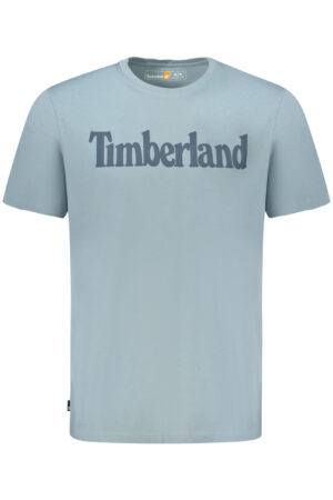 TIMBERLAND mėlyni vyriški marškinėliai trumpomis rankovėmis