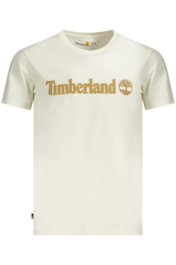 TIMBERLAND smėlio spalvos vyriški marškinėliai trumpomis rankovėmis