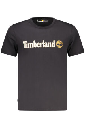 TIMBERLAND juodi vyriški marškinėliai trumpomis rankovėmis