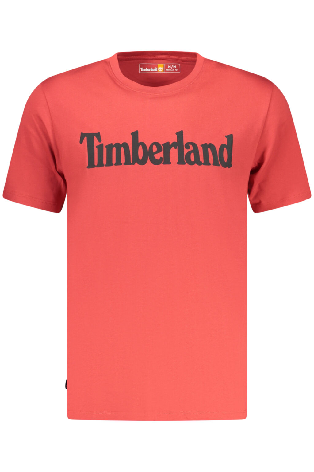 TIMBERLAND raudoni vyriški marškinėliai trumpomis rankovėmis