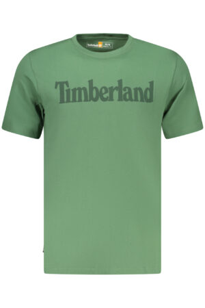 TIMBERLAND žali vyriški marškinėliai trumpomis rankovėmis