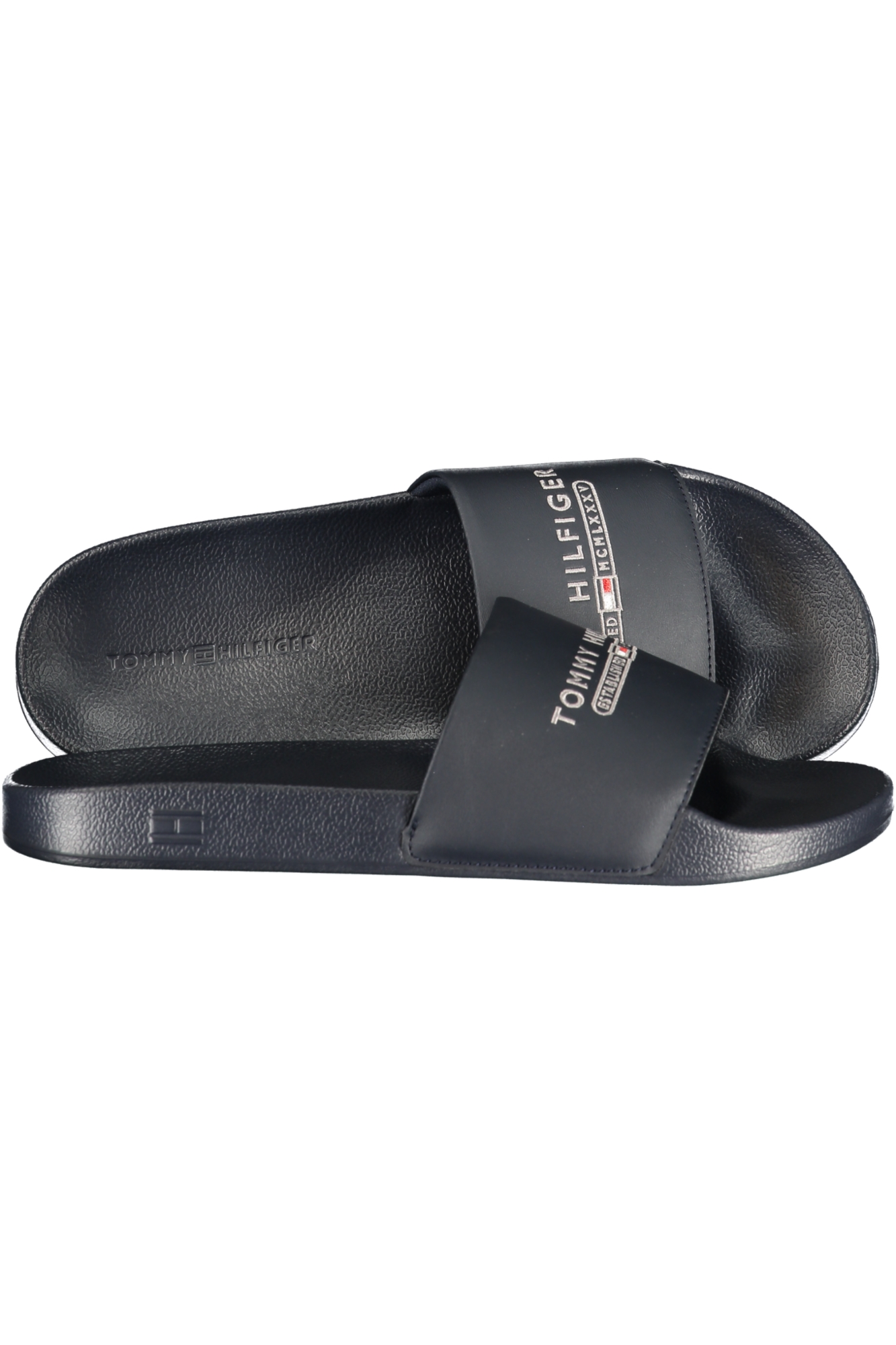 TOMMY HILFIGER MEN'S BLUE SLIPPER FOOTWEAR TOMMY HILFIGER MEN'S BLUE SLIPPER FOOTWEAR - Image 2