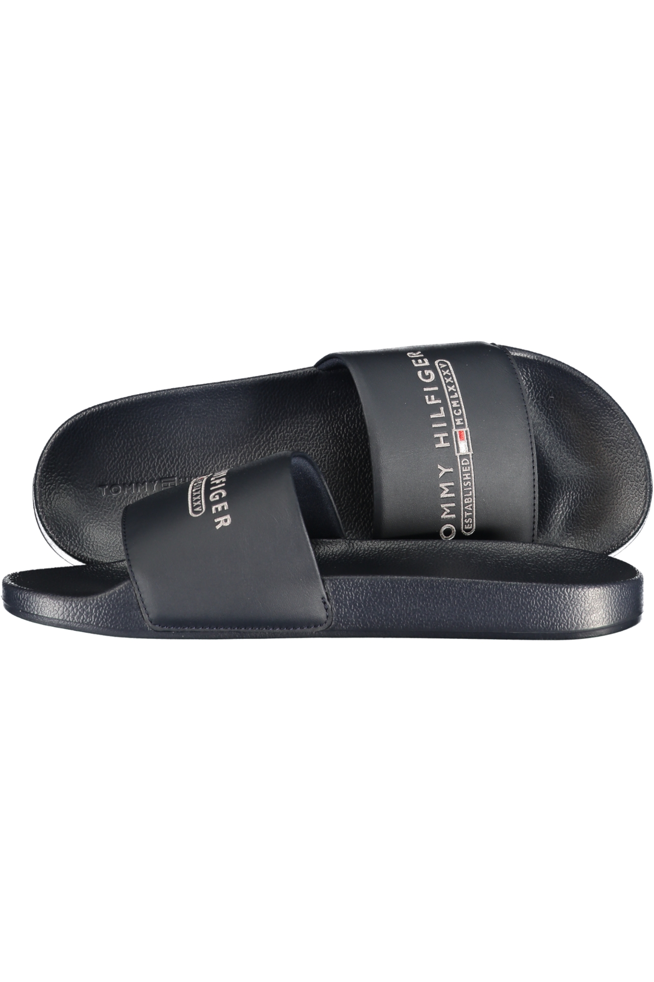 TOMMY HILFIGER MEN'S BLUE SLIPPER FOOTWEAR TOMMY HILFIGER MEN'S BLUE SLIPPER FOOTWEAR - Image 3