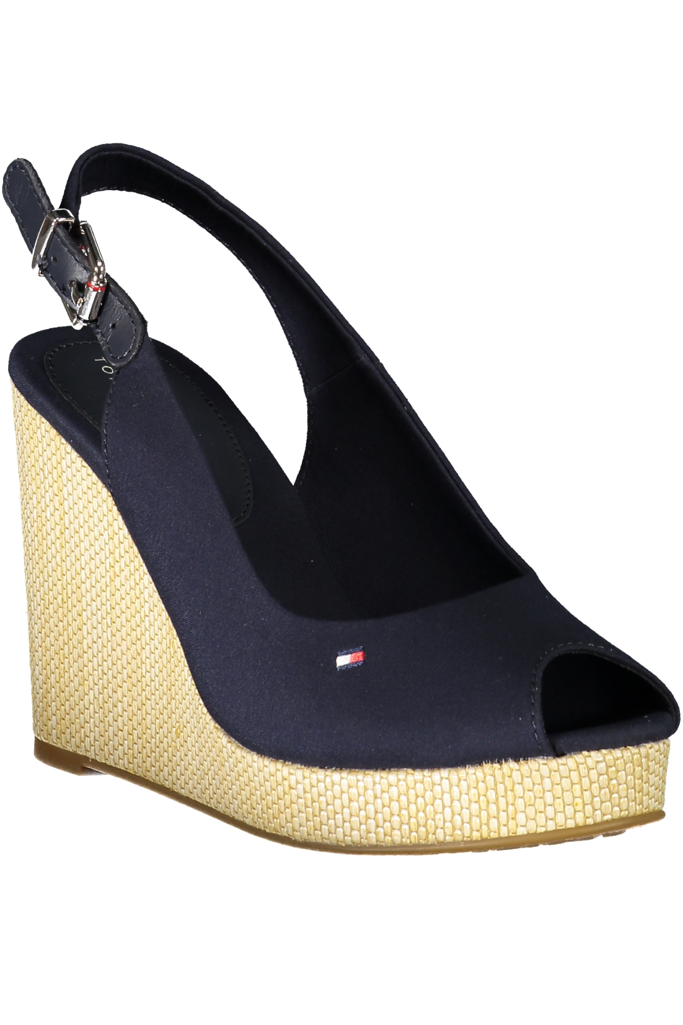 TOMMY HILFIGER mėlyna moteriška sandalų tipo basutė TOMMY HILFIGER mėlyna moteriška sandalų tipo basutė - Image 2