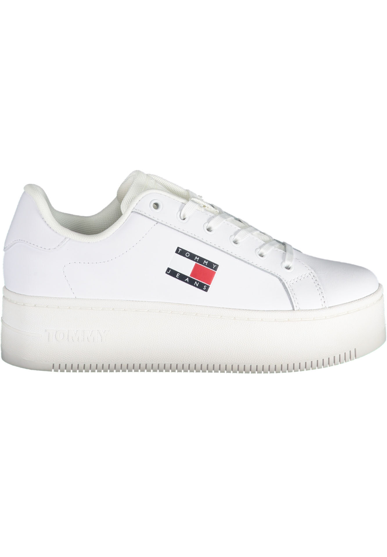 TOMMY HILFIGER WHITE WOMEN'S SPORTS SHOES