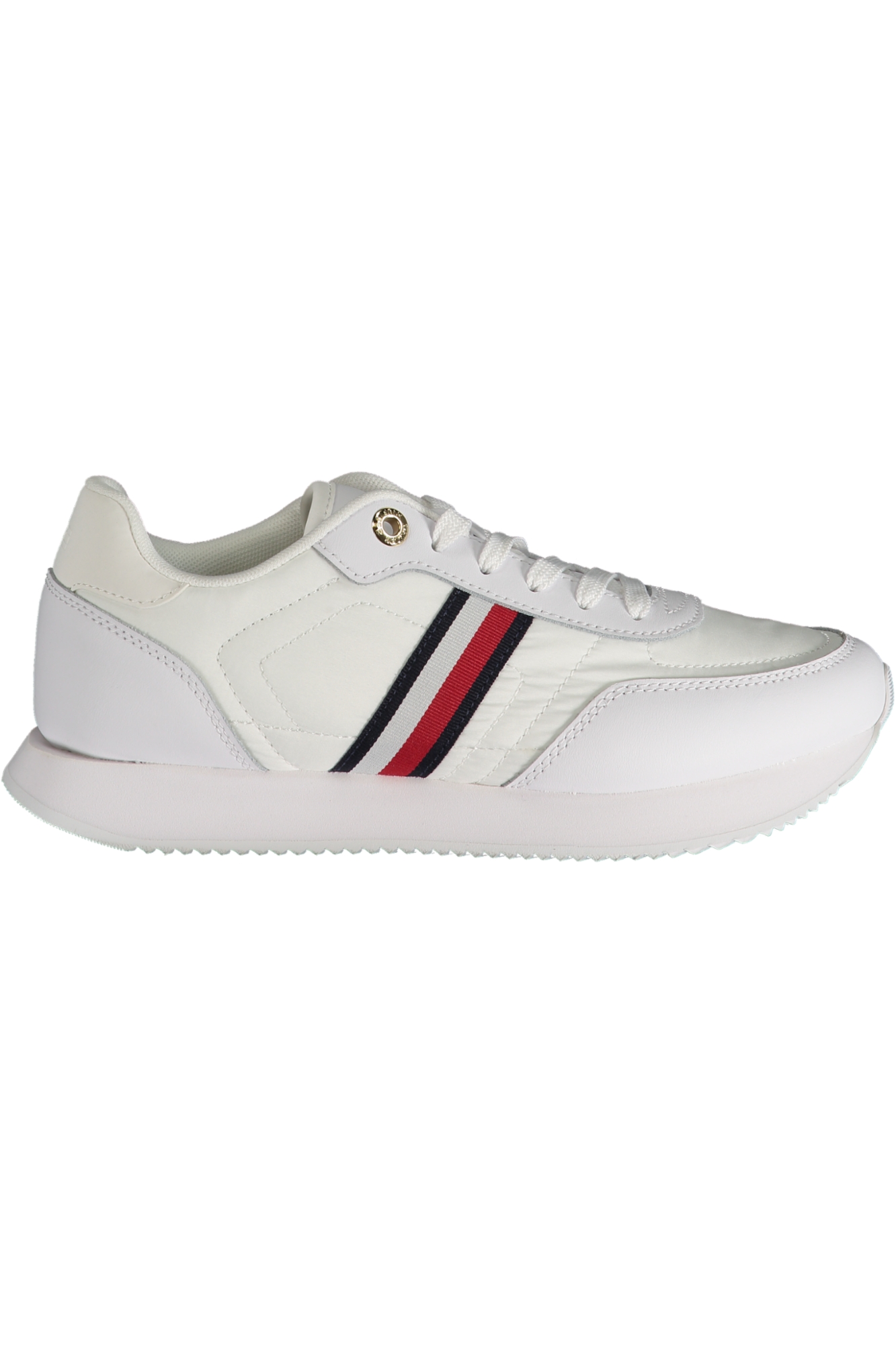 TOMMY HILFIGER WHITE WOMEN'S SPORTS SHOES TOMMY HILFIGER WHITE WOMEN'S SPORTS SHOES