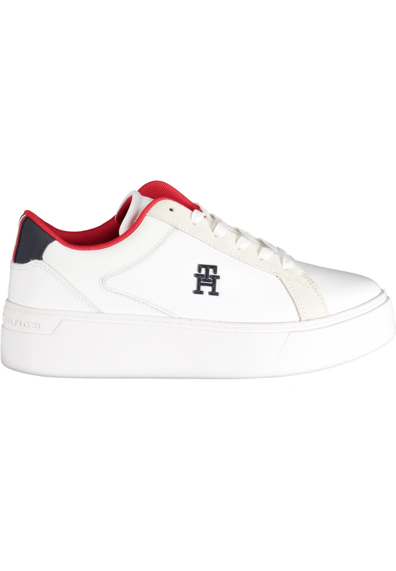 TOMMY HILFIGER WHITE WOMEN'S SPORTS SHOES