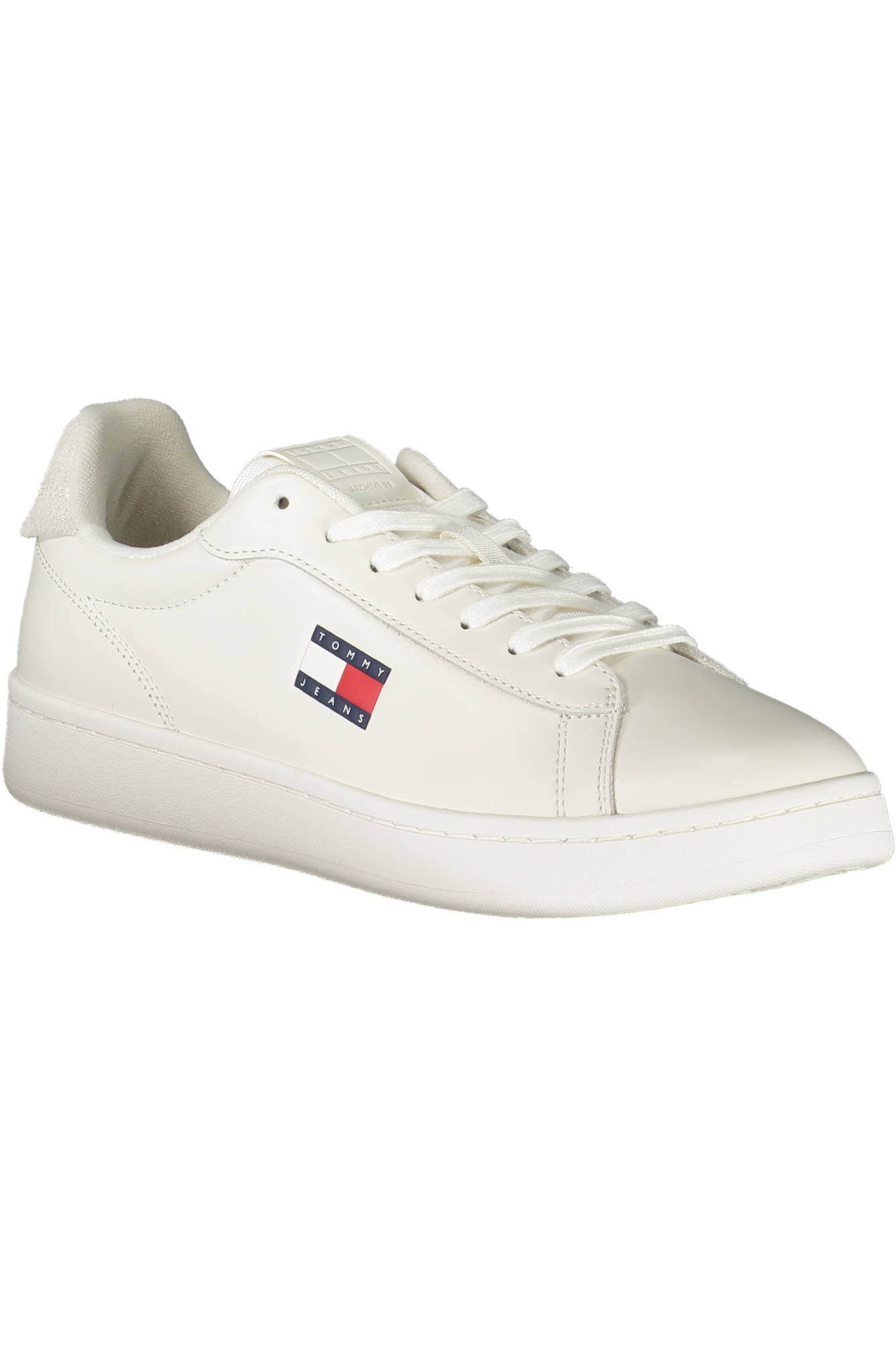TOMMY HILFIGER MEN'S WHITE SPORTS SHOES TOMMY HILFIGER MEN'S WHITE SPORTS SHOES - Image 2