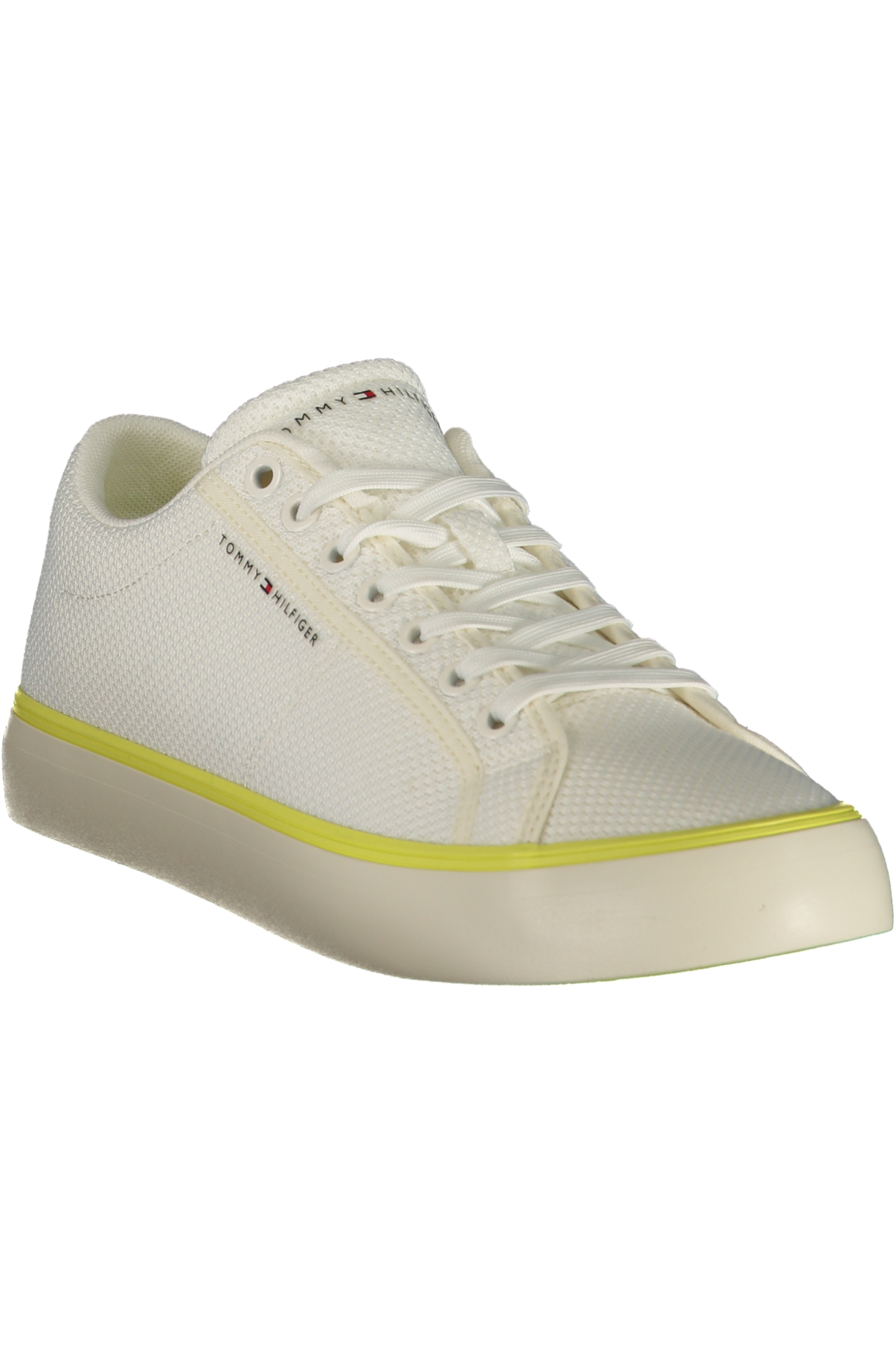 TOMMY HILFIGER MEN'S WHITE SPORTS SHOES TOMMY HILFIGER MEN'S WHITE SPORTS SHOES - Image 2
