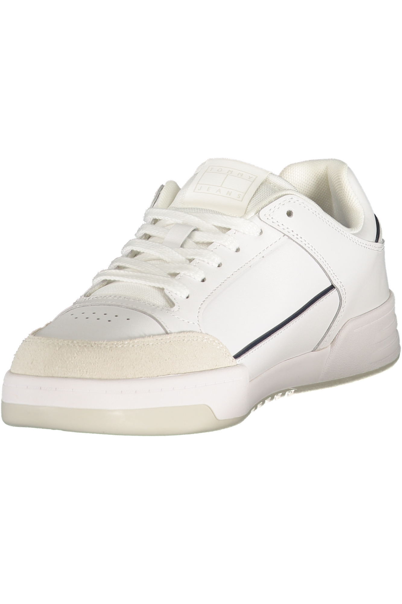 TOMMY HILFIGER MEN'S WHITE SPORTS SHOES TOMMY HILFIGER MEN'S WHITE SPORTS SHOES - Image 3