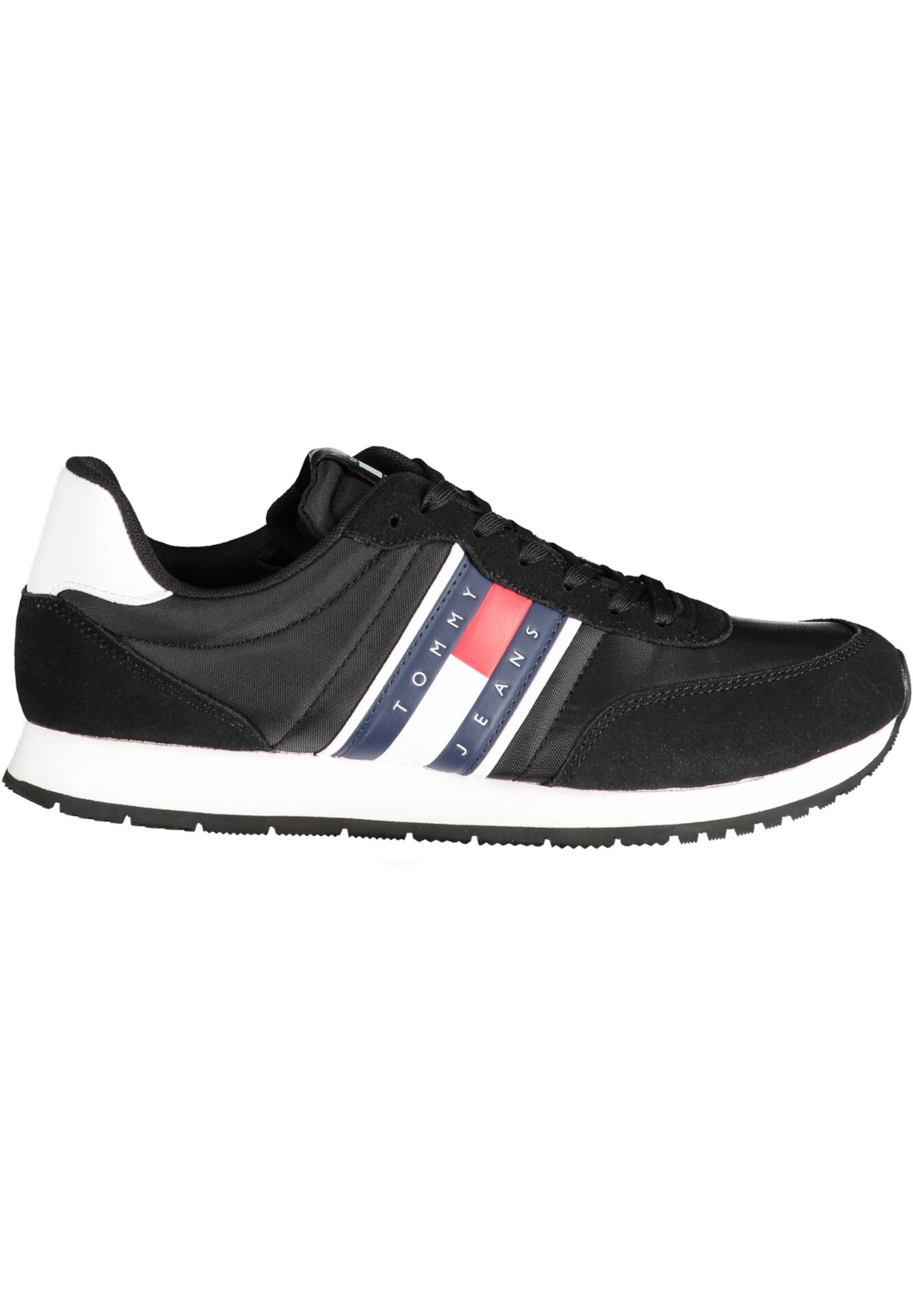 TOMMY HILFIGER BLACK MEN'S SPORTS SHOES
