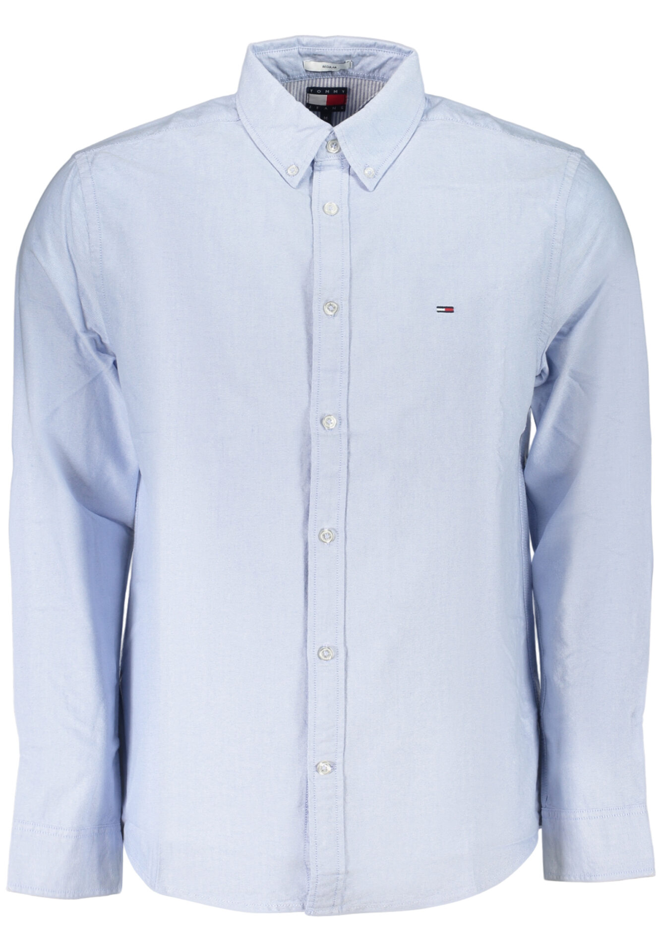TOMMY HILFIGER MEN'S LONG-SLEEVED SHIRT, BLUE