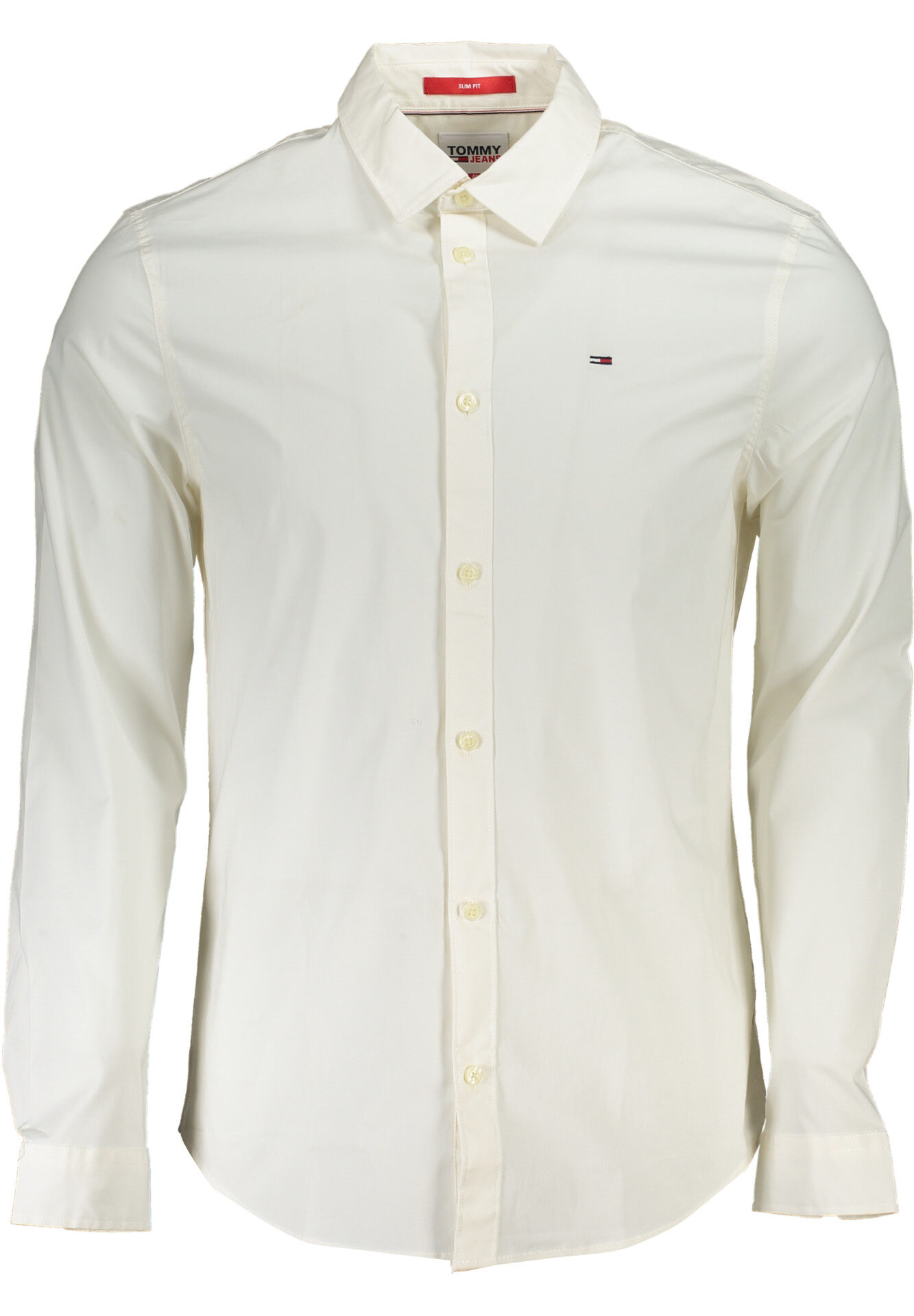 TOMMY HILFIGER MEN'S WHITE LONG SLEEVE SHIRT