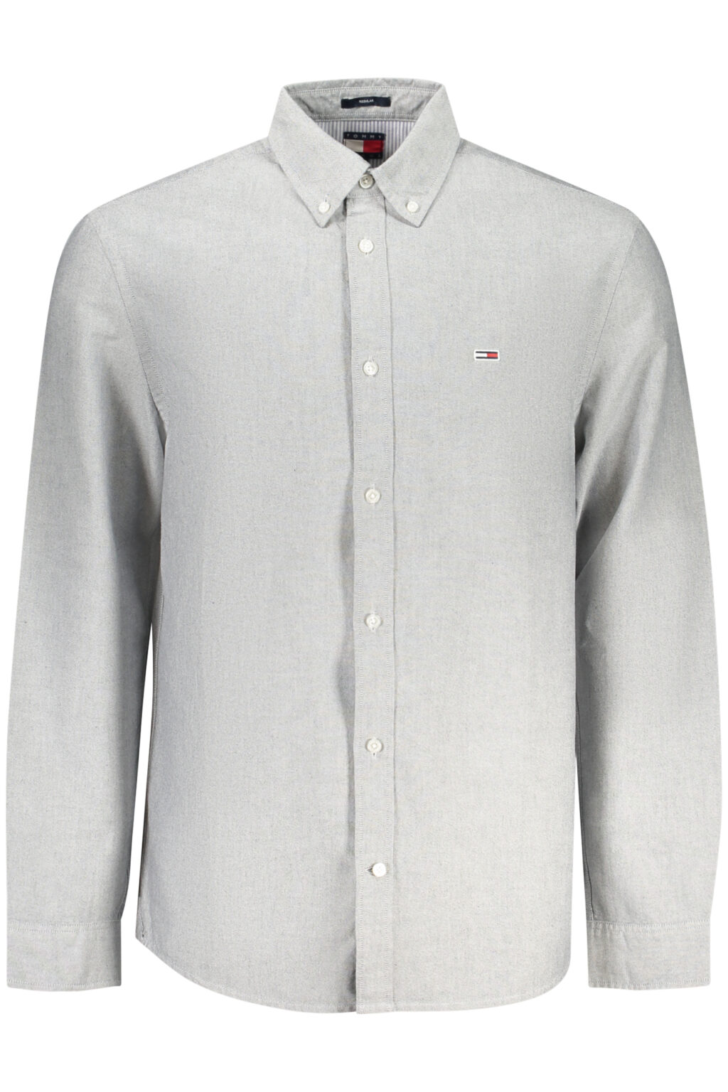 tommyhilfigercamiciamanichelungheuomogrigio_1 TOMMY HILFIGER vyriški marškiniai ilgomis rankovėmis, pilki